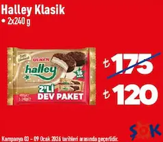 ÜLKER HALLEY KLASİK 2X240 G fiyat ve kampanya bilgisi